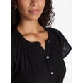 thumbnail image 4 of Time and Tru Women's and Women's Plus Double Cloth Midi Dress, Sizes XS-4X, 4 of 5
