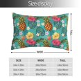 thumbnail image 2 of Zufioo Pineapple Print Double-sided Plush Pillow Cover,Decorative Pillow Protector without Pillow Core, Suitable for Sofa, Bedroom, Car-14"x20", 2 of 6