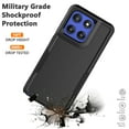 thumbnail image 7 of For Moto G Stylus 5G 2025 Case, Rugged Phone Case for Motorola Moto G Stylus 5G 2025, Njjex Shockproof Protection Heavy Duty Armor Hard Plastic & Rubber 2-in-1 Bumper Cover - Black, 7 of 7