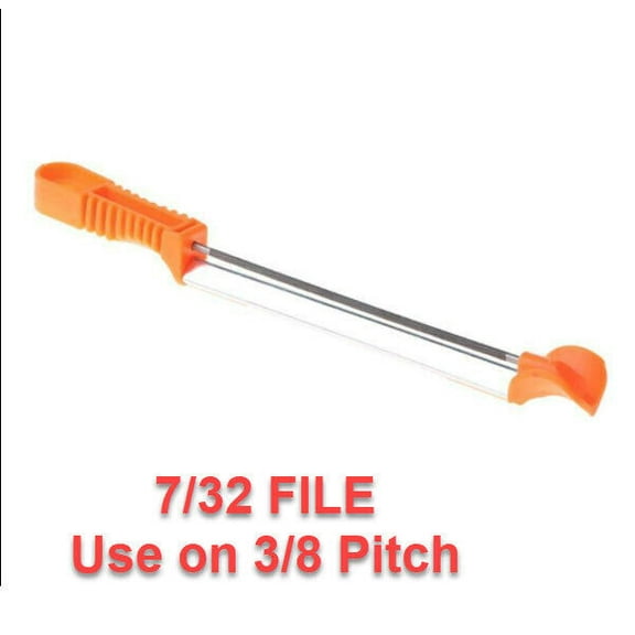 Professional Chainsaw File Guide 7/32" with File for 3/8" & .404 Chain - Universal Sharpening Tool