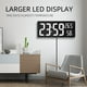 thumbnail image 5 of Reloj de pared digital LED grande Sunnimix con temperatura interior blanco, 5 of 8
