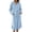 Light Blue, variant on FAHUOMU Plush Hooded Robes For Women Cozy Warm Fleece Bath Robe With Pockets Winter Loose Fit Loungewear