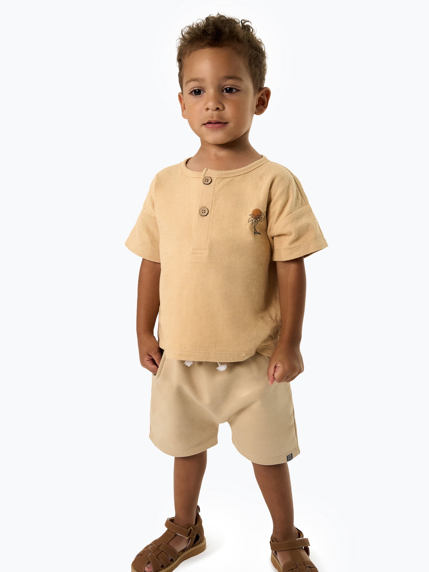 Modern Moments by Gerber Toddler Boy Organic Harem Shorts, Sizes 12M-5T