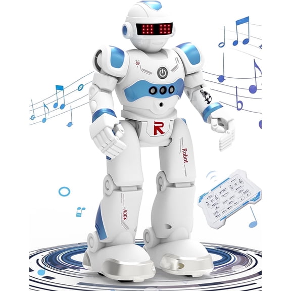 Burufy RC Robot Toys for Kids, Gesture Sensing Programmable Interactive Smart Robot for Age 3 4 5 6 7 8 Year Old Boys Girls Birthday Gift Present