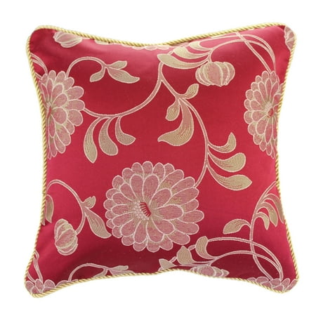 Violet Linen Legacy Damask Design Decorative Cushion Cover