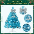 thumbnail image 2 of PayUSD Mini Christmas Tree 2ft Tabletop Small Christmas Tree with Lights Artificial Xmas Trees for Desk Christmas Decorations Home Decors Holiday Office Party, 2 of 9