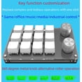 thumbnail image 4 of Teclado personalizado de 12 teclas y 2 botones, tecla de acceso directo para copiar y pegar, máquina de juegos de deportes electrónicos, conexión en caliente, personalizada, 4 of 5