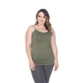 thumbnail image 1 of White Mark Universal PS133-08 Plus Size Tank Top, Olive - One Size, 1 of 4
