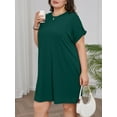 thumbnail image 2 of SIEANE Womens Plus Size Dress Casual Loose T-Shirt Dress with Pockets 1X-5X, 2 of 6