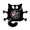 Without LED, variant on Cat Meow Wall Clock Funny Black Cat Home Decor Modern Vinyl Record Wall Clock Kitten Decorative Clock Kitty Cat Lovers Without LED