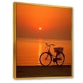 thumbnail image 2 of Designart "Dusk Twirl I" Bicycle Floater Framed Wall Art Living Room, 2 of 5