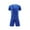 Dark Blue, variant on Kids Fashion Outfits Set Soccer Game Children's Soccer Short Sleeved Boys and Girls Soccer Practice Sports Party School Birthday