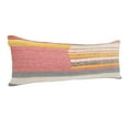 thumbnail image 4 of Ox Bay Qasim 14" x 36" Pink/Beige Shag Striped Cotton Adult Decorative Throw Pillow, 4 of 9