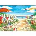thumbnail image 1 of Pintura de diamante (DE1560) Cuadro de bricolaje Kit de dibujo cuadrado 5D Playa tranquila 30x40cm Hugtrwg Para estrenar, 1 of 1