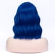 thumbnail image 5 of Humano Cabello Pelucas para Mujeres Dama 14" Azul Rizado Peluca con Peluca Gorra Suelto Ondulado, 5 of 6