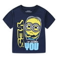 thumbnail image 4 of Minions Stuart and Bob Short Sleeve T-Shirt (Boys), 3 Pack, Sizes 3T-7, 4 of 9
