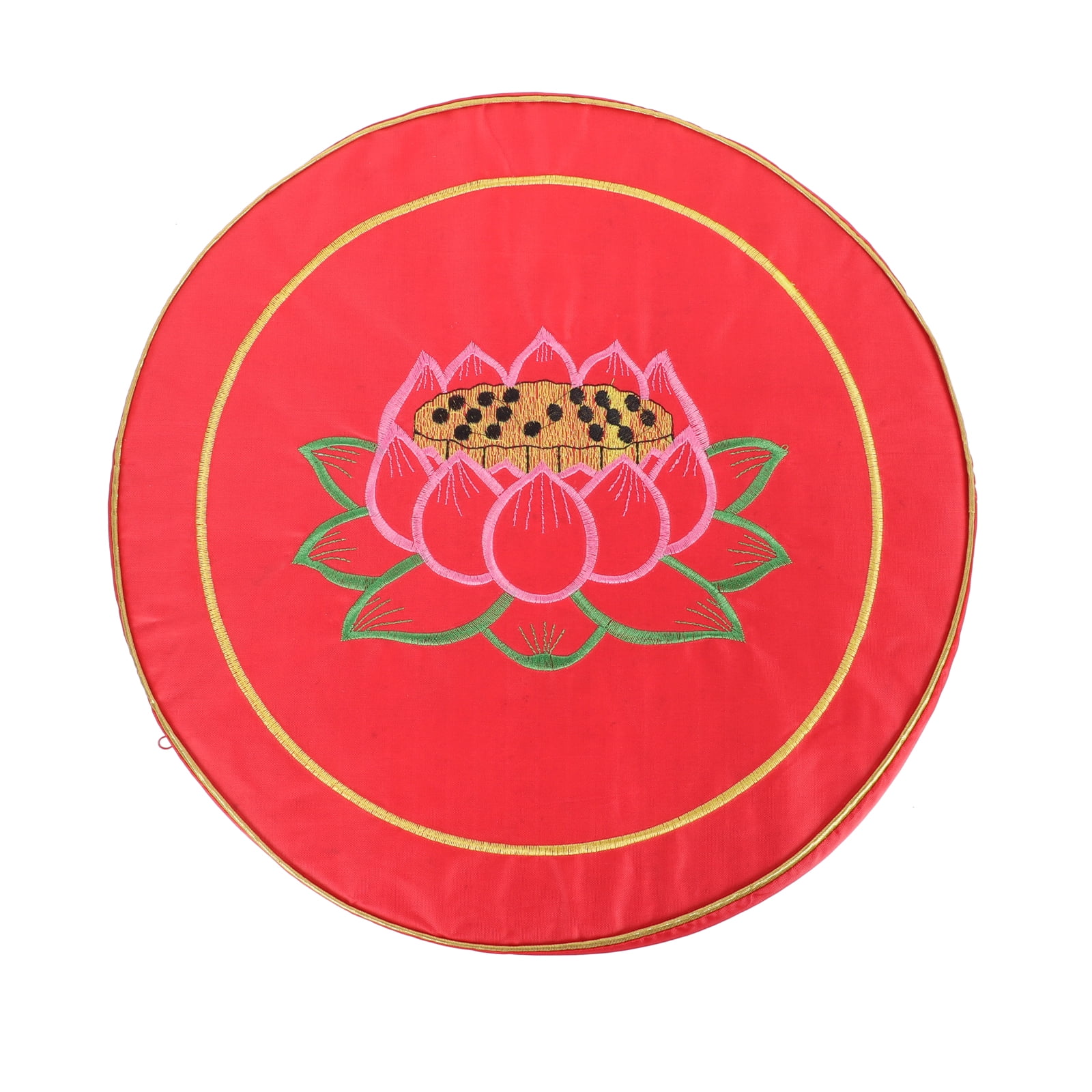 19" Round Embroidery lotus meditation cushions Buddhist supplies Free Shipping 