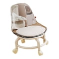 thumbnail image 4 of yotijay Roller Seat Low Rolling Stool Rolling Seat Shoe Changing Pedicure Stool for Home White, 4 of 9
