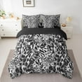 thumbnail image 2 of Manfei Wildlife Leopard Print 7 Pieces Bedding Comforter Set for Teens Boys Girls,Black White Full Bedding Set Lightweight,Animal Cheetah Fitted Sheet Flat Sheet,Ultra Soft Home Decor, 2 of 8
