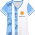 thumbnail image 4 of Womens Soccer Shirt Argentina Raglan Tops Short Sleeve Graphic Tee Athletic Crew Neck T Shirt for Sports Fan Casual Tops Tee L, 4 of 4