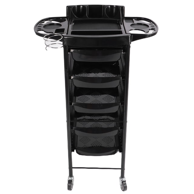 Salon Trolley Cart, Salon Beauty Rolling Cart 360° Rotation For Extra Storage