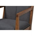 thumbnail image 6 of Theresa Mid-Century Modern Dark Grey Fabric Upholstered Living Room Accent Chair, 6 of 6
