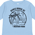 thumbnail image 4 of Inktastic Summer Vacation Mode Myrtle Beach South Carolina Boys or Girls Long Sleeve Toddler T-Shirt, 4 of 5