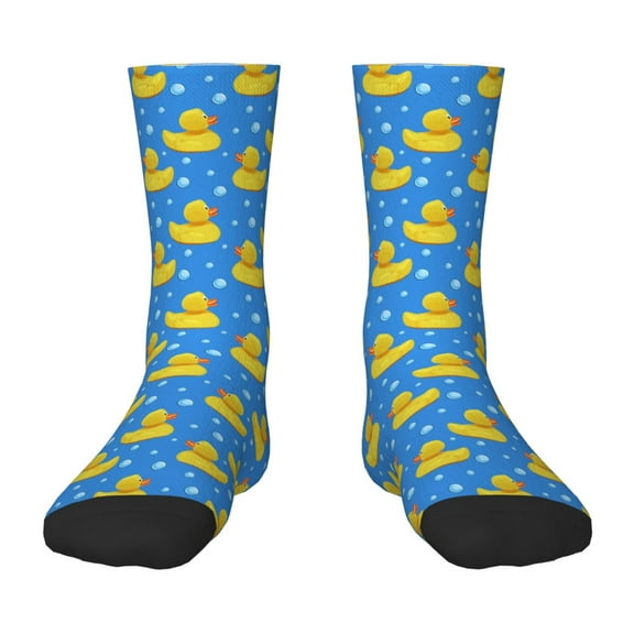 Naloa Cute Yellow Rubber Ducks Kids Socks Unisex Kids and Toddlers' Crew Socks, ,1 Pairs