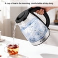 thumbnail image 3 of Electric Kettle Water Boiler, 1.8L Electric Tea Kettle, Wide Opening Hot Water Boiler with LED Light, Auto Shut-Off & Boil Dry Protection, Glass Black, 3 of 11