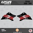 thumbnail image 2 of Kalair GFX Graphics Kit for Yamaha TTR50 (2006-2023) Usa Series, 2 of 5