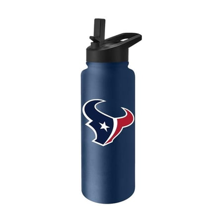 Logo Brands 613-S34QB-8 Houston Texans 34 oz Logo Quencher Water Bottle