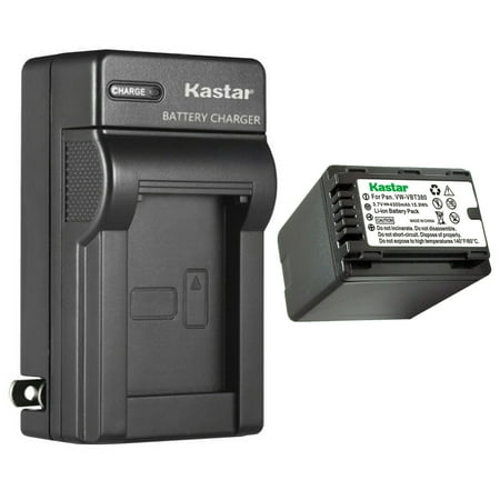 Kastar 1-Pack Battery and AC Wall Charger Replacement for Panasonic HC-W580K HC-W580GK HC-W580MGK HC-W850 HC-W850EB HC-W850M HC-W850GK HC-W850MGK HC-W850K HC-W870M HC-V785K Full HD Camcorder