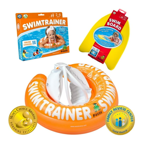 SWIMTRAINER Orange & Kickboard Bundle