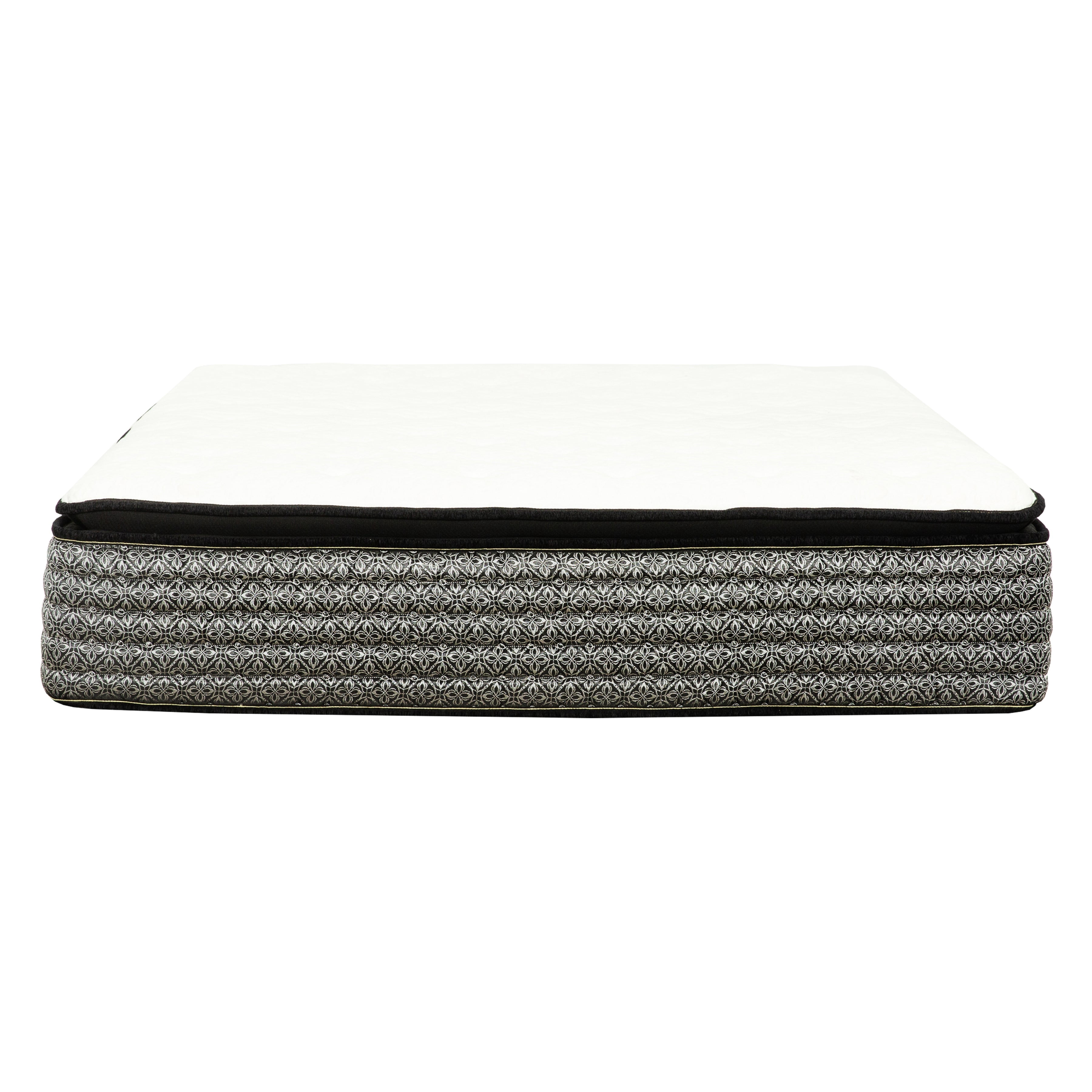 14 in. King Size Pocket Coil Hybrid Mattress, Euro Top Gel Memory Foam Mattress in a Bed