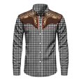 thumbnail image 3 of Kiijoy Toddler Boys Cowboy Western Shirt Casual Plaid Long Sleeve Button Down Shirt, Black, 3-4 Years, 3 of 3