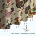 thumbnail image 6 of Beige Chicken Folk Pattern Shower Curtain 84"x72" ,Bathroom Decorative Shower Curtains Set with 12 Hooks,Modern Waterproof Washable Shower Curtain, 6 of 6