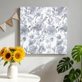thumbnail image 2 of Canvas Wall Art, Watercolor Grey Floral Framed Canvas Prints for Bathroom Desk, Gray Ombre Botanical Summer Small Gallery Wrapped Wall Decor for Home Office, Gifts, 8"x8" Ship Next Day, 2 of 9