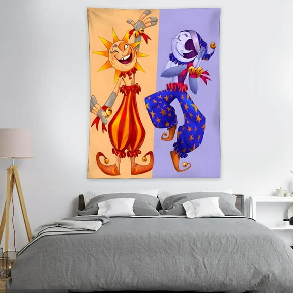 Tapestry Sundrop FNAF - Poster Decoration Wall Art Background Large Bedroom Hanging Birthday Party Decoration 30x40in