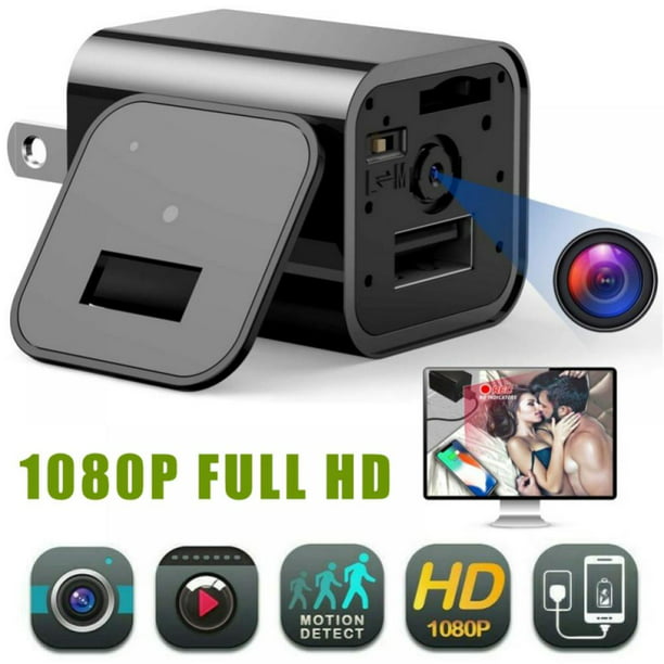 Mini Camera 1080P Full HD Charger Motion Detection Loop Record USB Wall  Charger Plug 