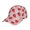 thumbnail image 1 of Fotbe Strawberries Gorro Clásico de Béisbol, Gorra Ajustable con Broche Snapback, Gorro de Exterior de Algodón Suave, 1 of 6