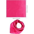 thumbnail image 3 of Chiffon Scarf Square Neck Scarf Handkerchief Retro Satin Ribbon Scarf for Women, 3 of 14