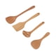 thumbnail image 4 of Espátula de madera para cocinar, espátula de madera multiusos antideslizante con cuchara, utensilios de cocina de madera para freír y guisar en casa, 4 of 10