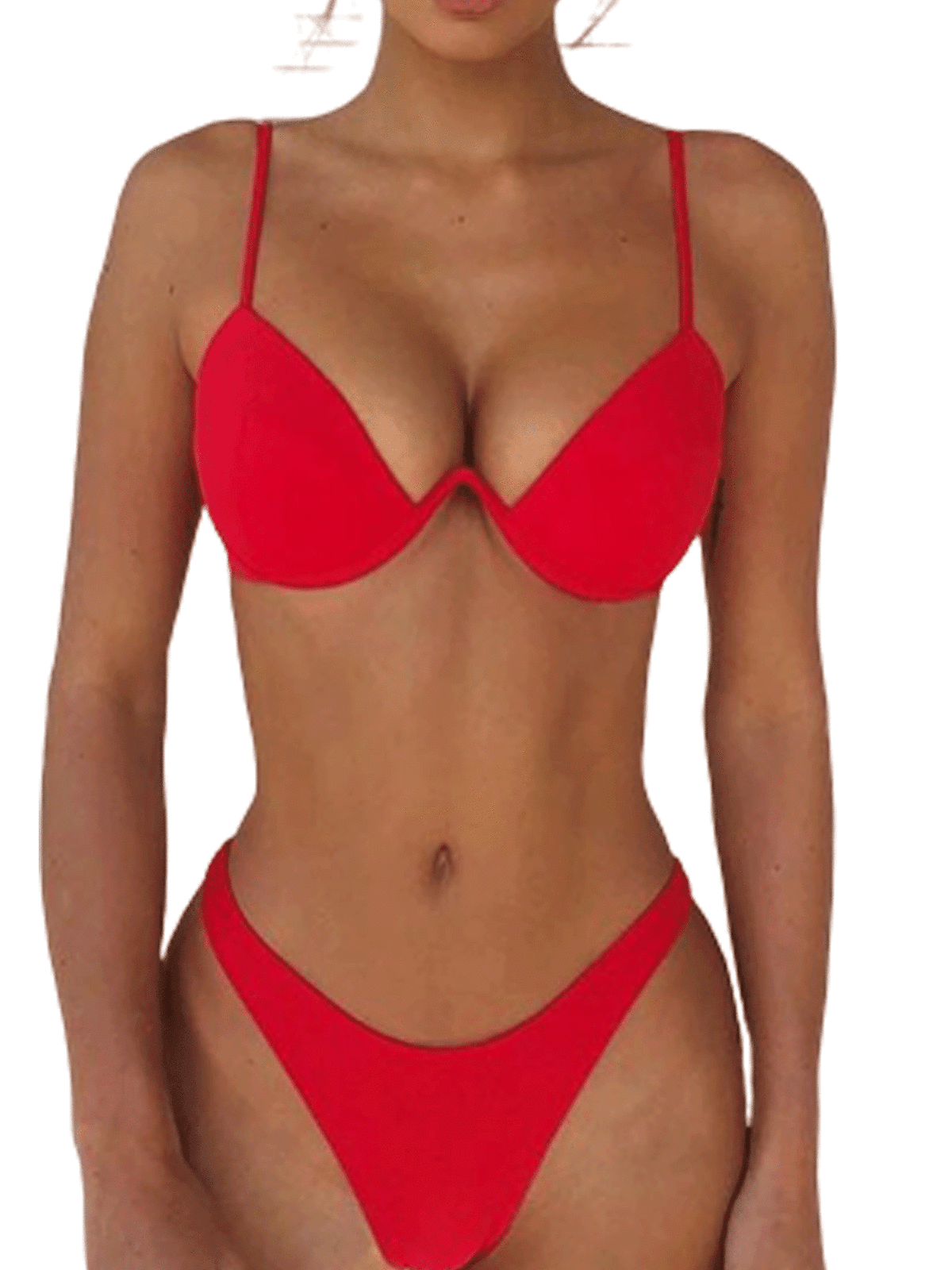 Hirigin Women Pushup Padded Bra Bandage Bikini Set Swimsuit Triangle