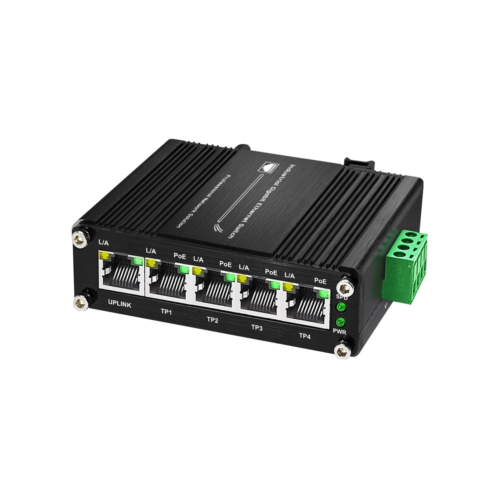120W POE Ethernet Switch Industrial Switch 100Mbps Half/Full Duplex 1000Mbps