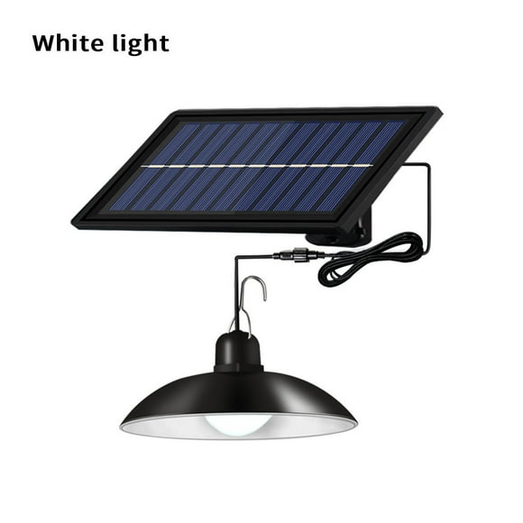 Bewildely Lámpara de araña de 4800mAH, luz LED Solar de doble cabezal con Control remoto, bombilla de pantalla Retro, lámpara impermeable, luz blanca Iluminación y accesorios No.01 Bewildely HA005594-01B