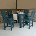 thumbnail image 2 of Highwood's 42" x 42" Square 5-pc Lehigh Dining Set - Counter Height, Outdoor, Eco-friendly, Synthetic Wood, 2 of 5