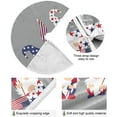 thumbnail image 2 of FMSHPON American Flag Tree Skirt Independence Day Xmas Christmas Tree Skirt Stand Mat for Holiday Party Decoration Indoor Outdoor 48 inches, 2 of 6