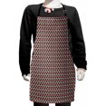 thumbnail image 1 of Retro Kids Apron, Abstract Vintage Style Repetitive Floral Inspired Simple Illustration, Boys Girls Apron Bib with Adjustable Ties for Cooking Baking Painting, Dark Taupe and Multicolor, by Ambesonne, 1 of 2