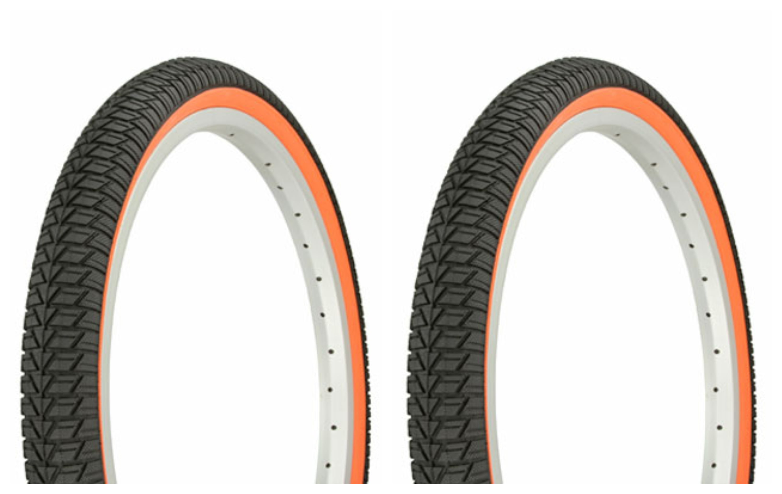 orange bike tires