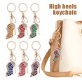 thumbnail image 2 of Visland High Heels Keychain with Buckle Decorative Alloy Keyring Colorful Rhinestones Car Key Holder Backpack Accessories, 2 of 8